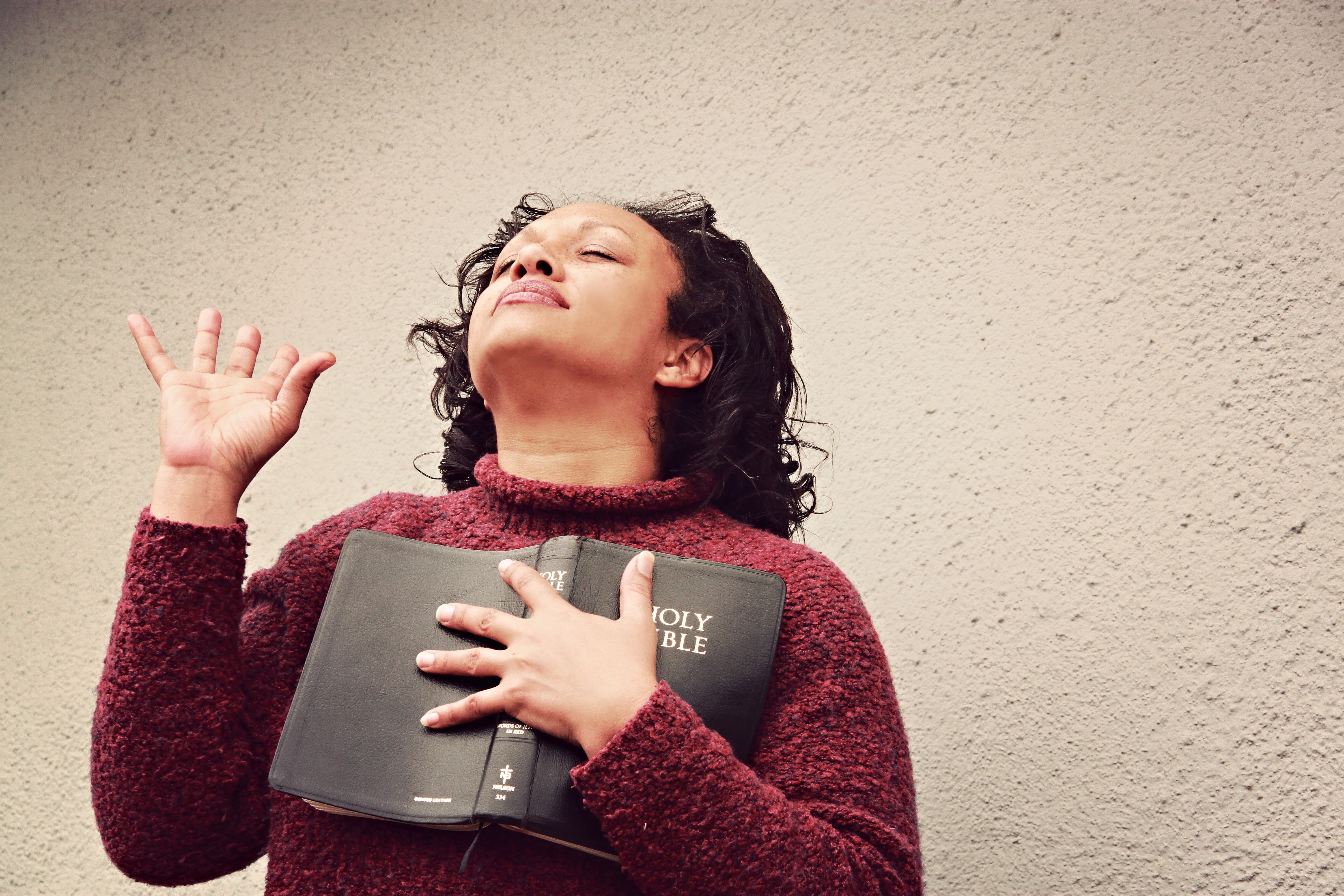 Woman of Faith Religious Stock Image